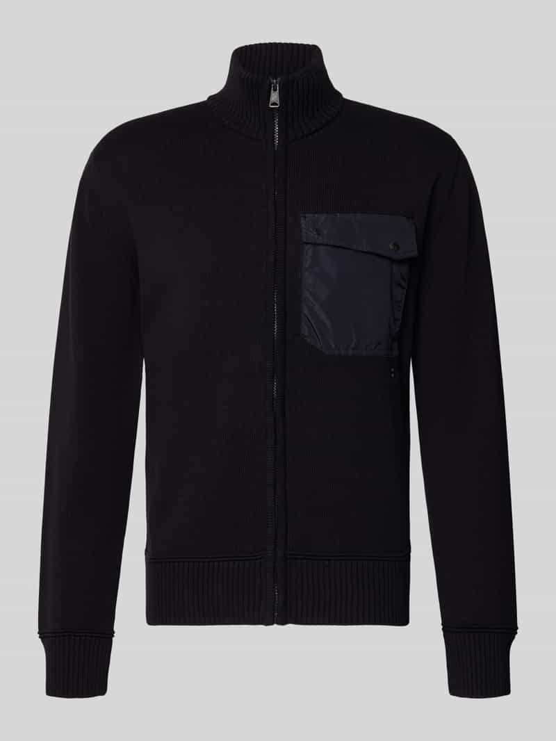 Napapijri Gebreid jack met opstaande kraag model 'BERTI'
