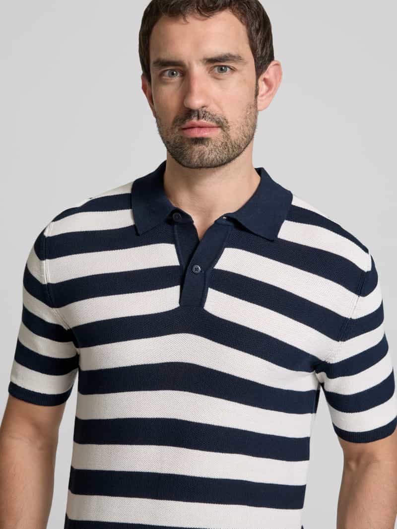 Roy Robson Slim fit poloshirt met labeldetail