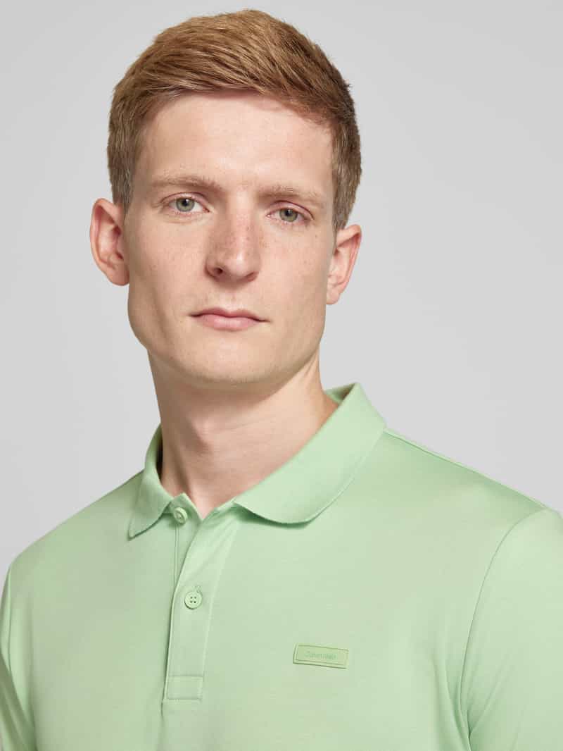 CK Calvin Klein Regular fit poloshirt met knoopsluiting