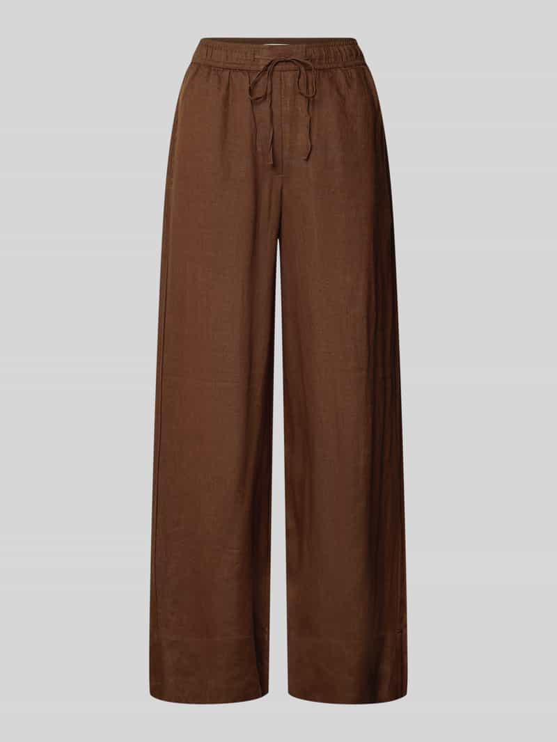 loose fit wijdte broek van puur linnen