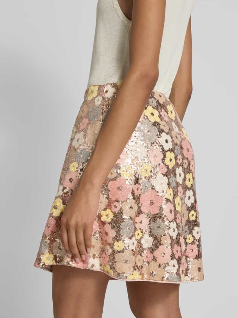 YAS High waist minirok met pailletten model 'LALEA'