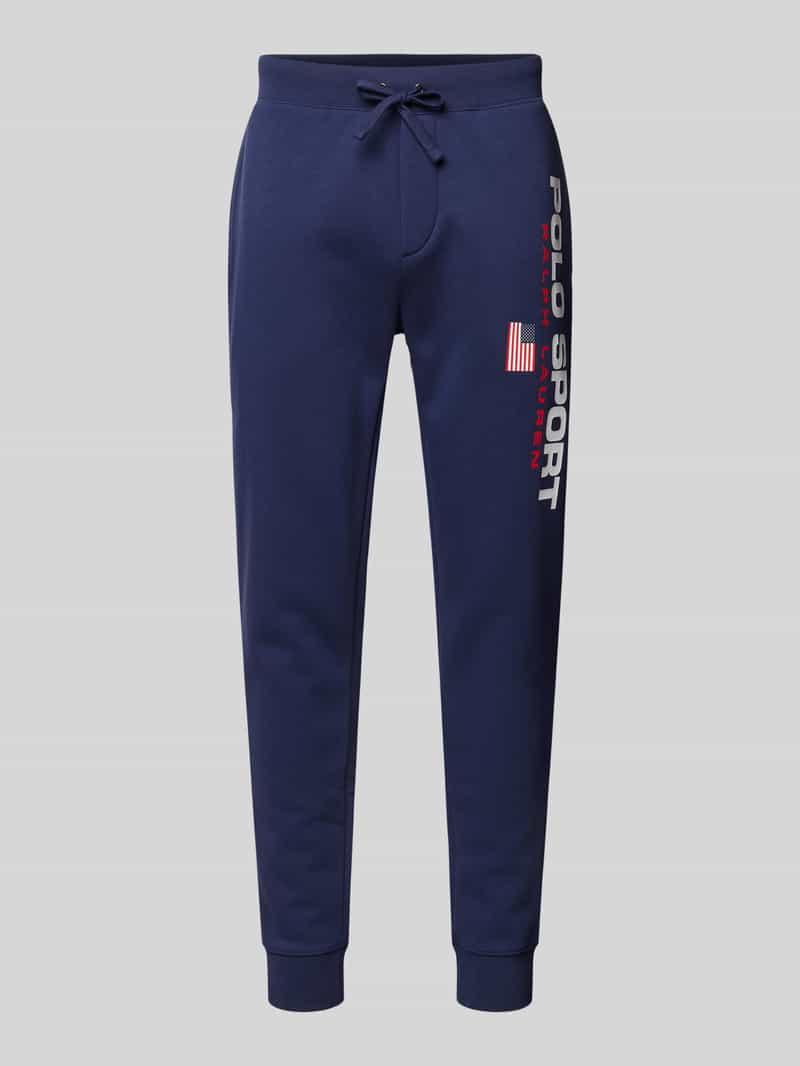 Polo Sport Slim fit sweatpants met labelprint