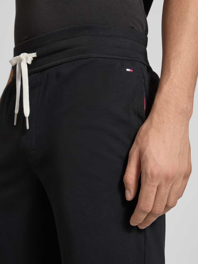 Tommy Hilfiger Regular fit korte loungebroek van katoenmix