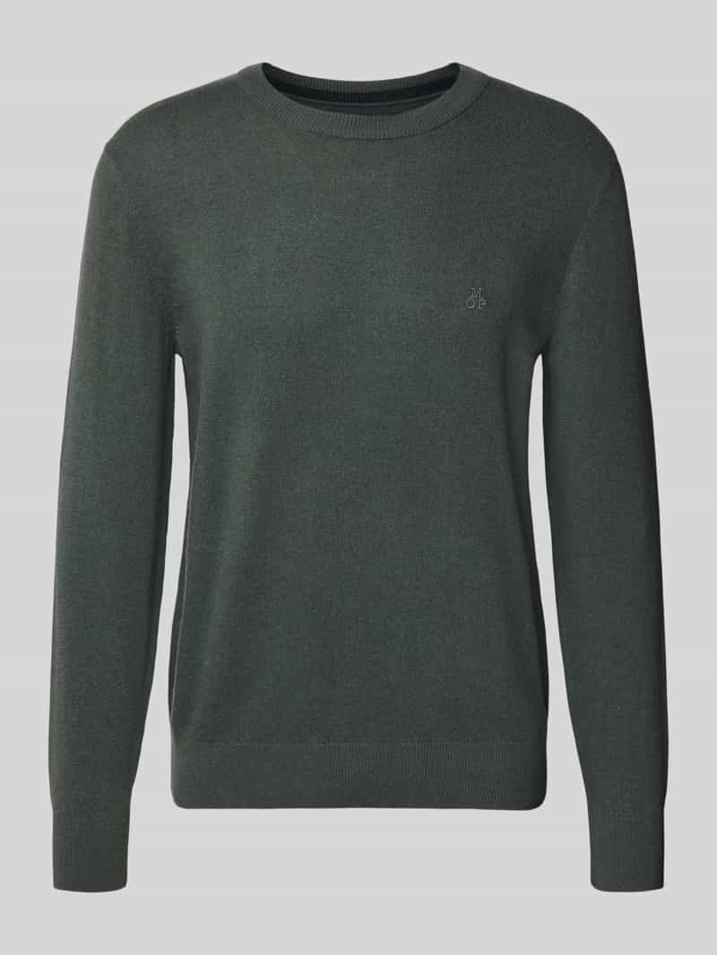 Marc O'Polo Regular fit pullover van katoenmix met scheerwol
