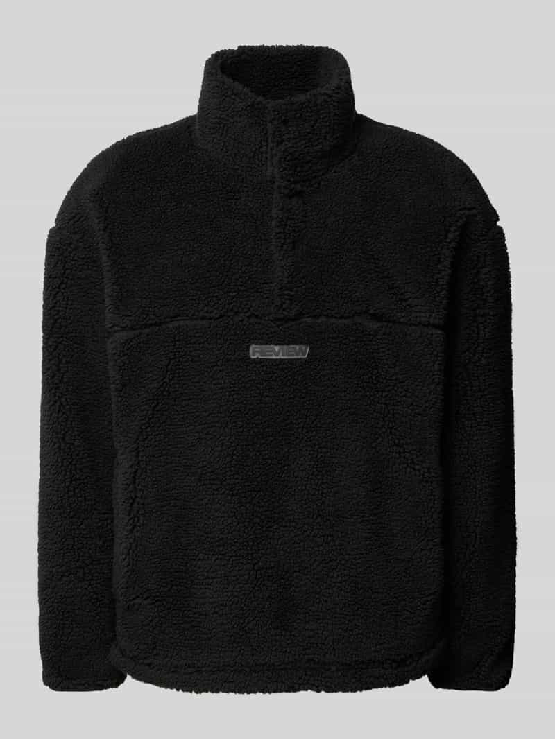 REVIEW Sherpa jacket met labelpatch