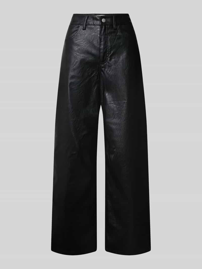 wide leg broek met riemlussen model 'Talla'