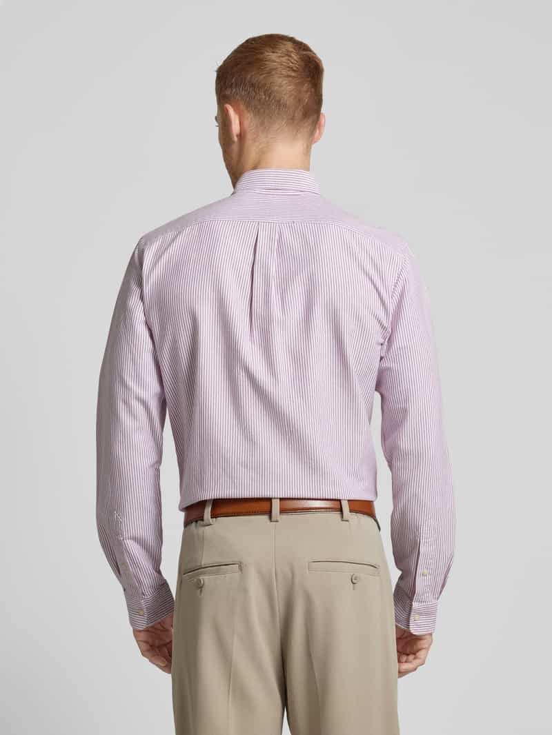 Koszula casualowa o kroju custom fit z kołnierzykiem typu button down