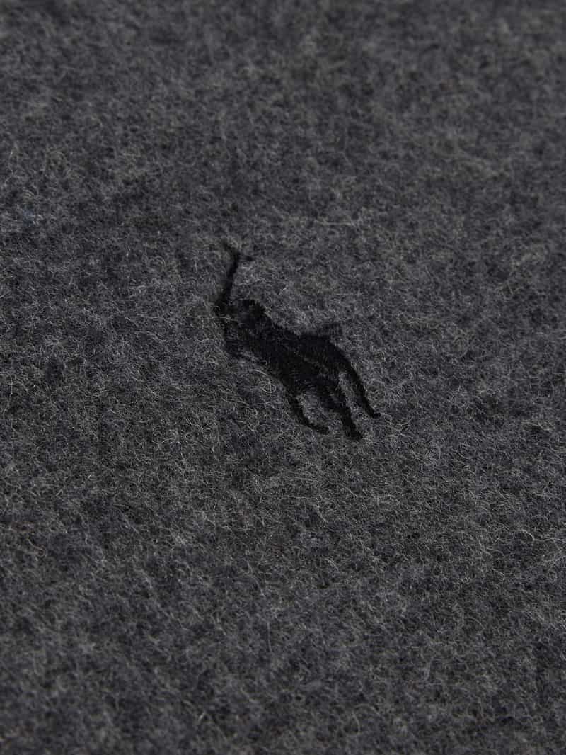 Polo Ralph Lauren Sjaal van wol met logostitching en franjes