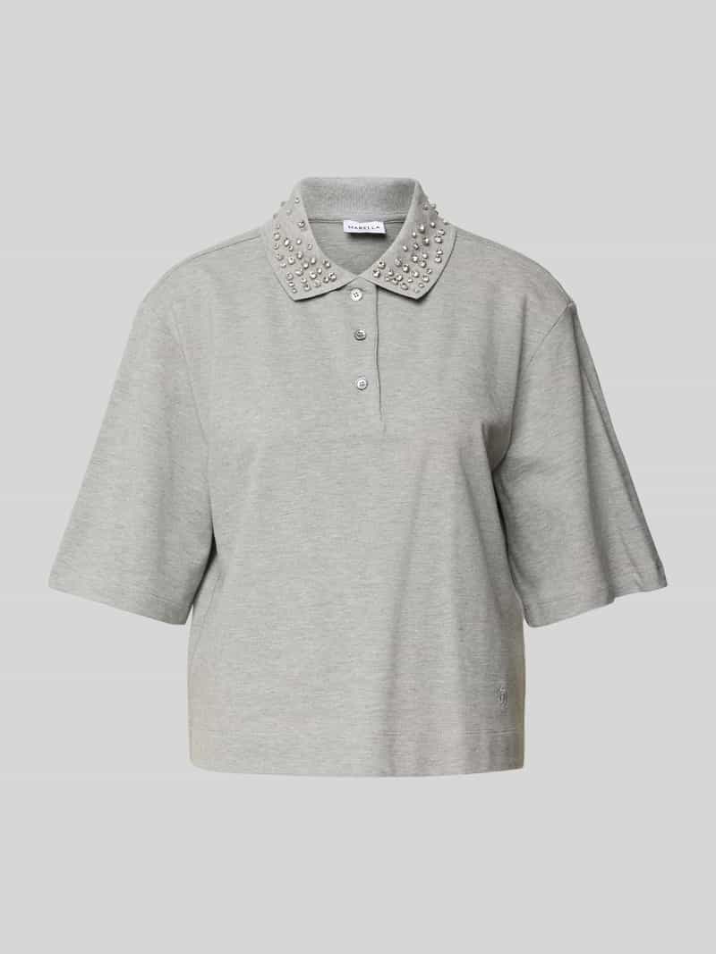 Marella Gebreid shirt met strass-steentjes model 'GONZAGA'