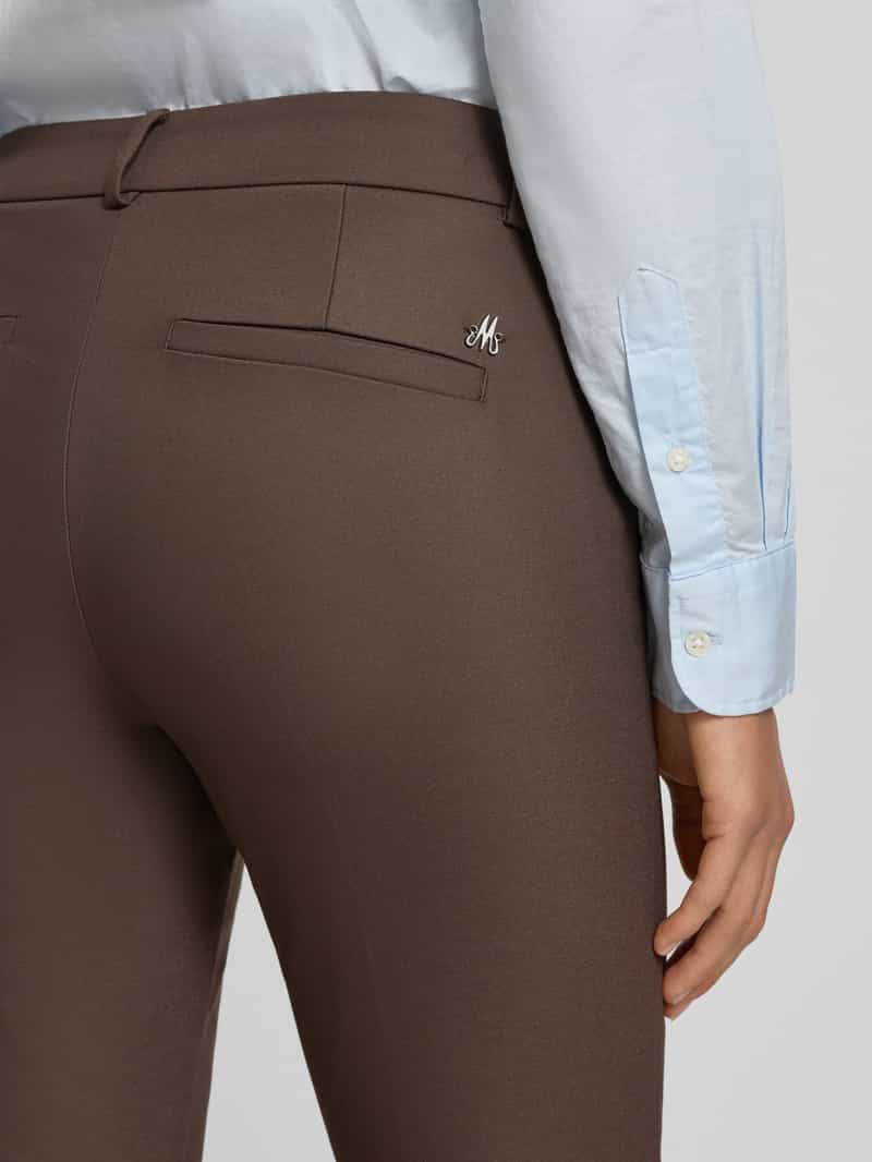 MOS MOSH Skinny fit pantalon met paspelzakken aan de achterkant model 'Abbey'