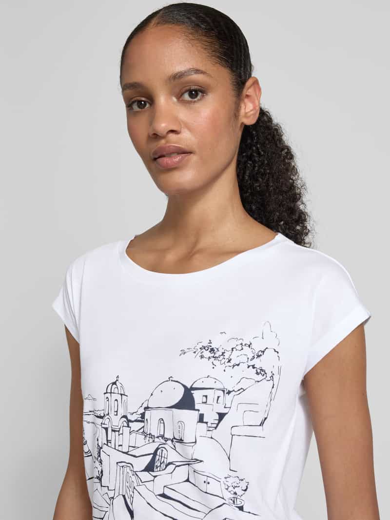 Lauren Ralph Lauren T-shirt met labelprint model 'GRIETA'