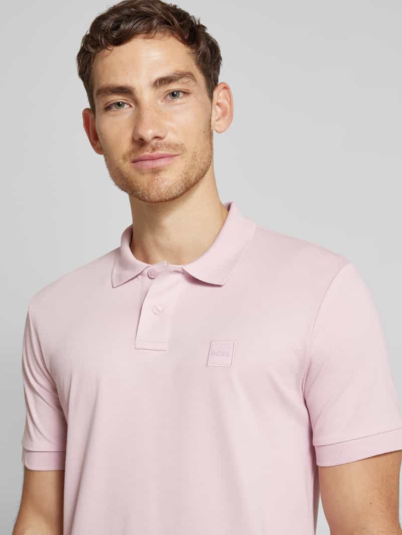 Boss Orange Poloshirt met korte knoopsluiting