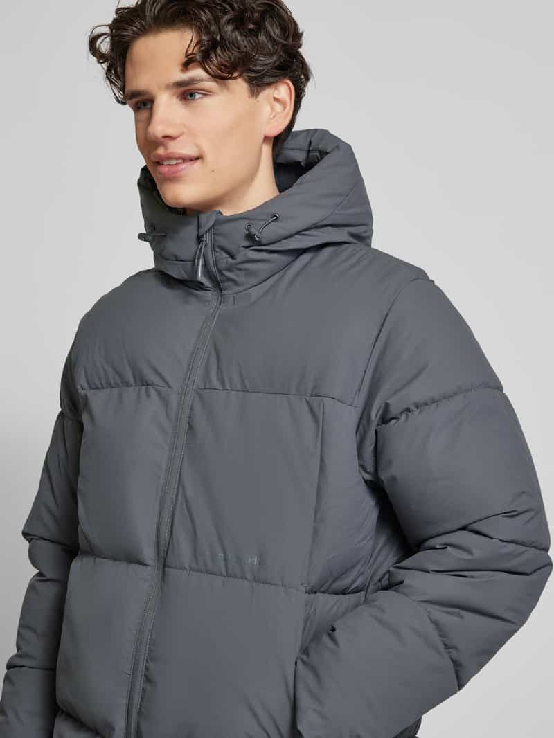 jack & jones Gewatteerde lange jas met capuchon model 'VESTERBRO'