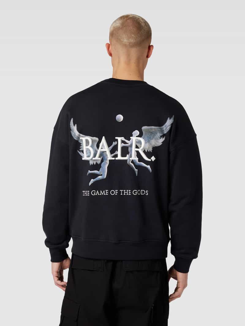 Sweatshirt met labelstitching, model 'Game of the Gods' Balr.