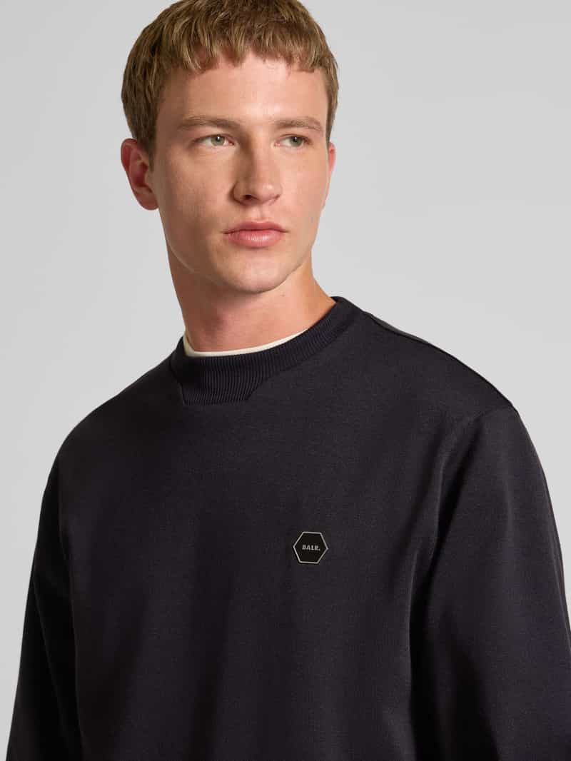 Balr. Sweatshirt met ronde hals en labeldetail