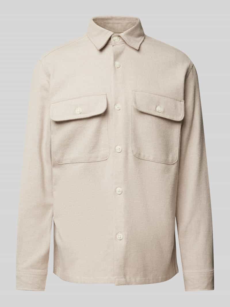 Jack & Jones Premium Comfort fit overhemdjack met klepzakken op de borst model 'RAYMOND'
