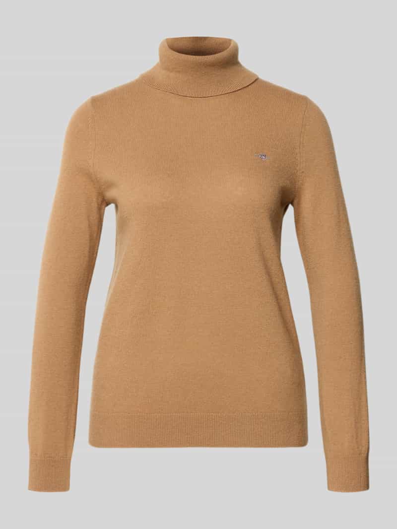 Gant Regular fit coltrui van wolmix model 'Extrafine'