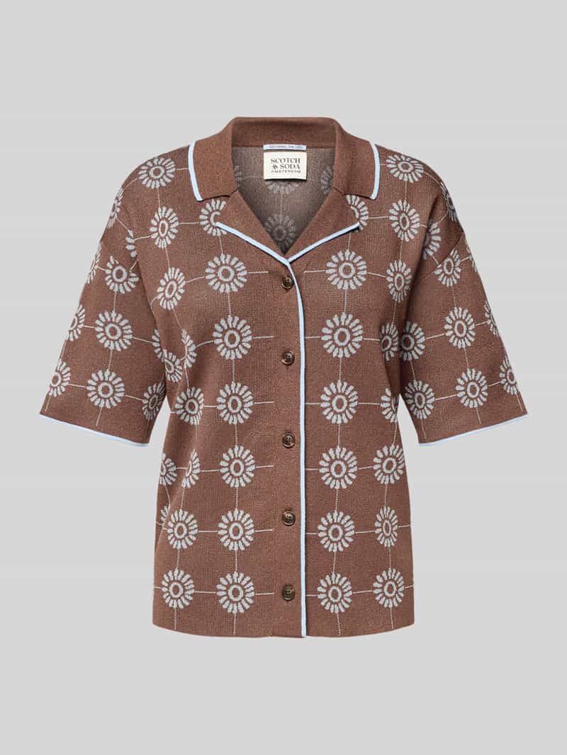 Scotch & Soda Regular fit gebreide blouse met 1 2-mouwen