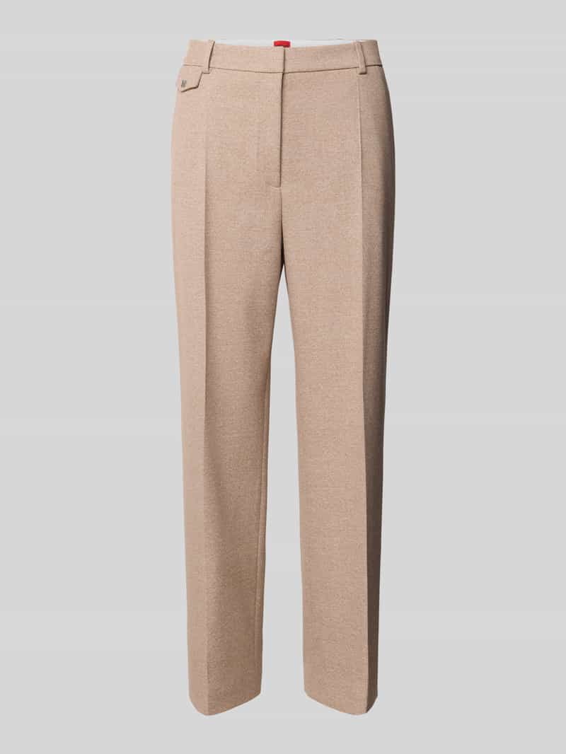 HUGO Relaxed fit stoffen broek met viscose model 'ENORE'