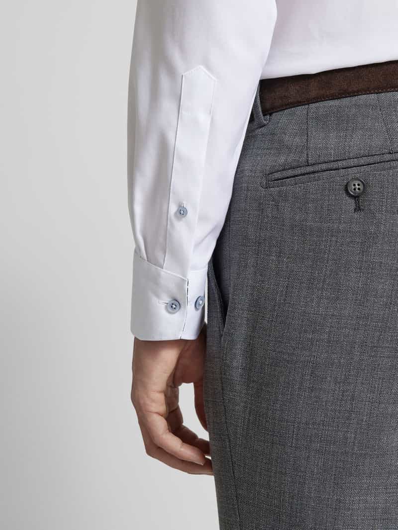 Olymp Regular fit zakelijk overhemd met under-button-downkraag