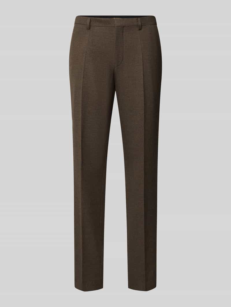 HUGO Slim fit zakelijke broek met bandplooi