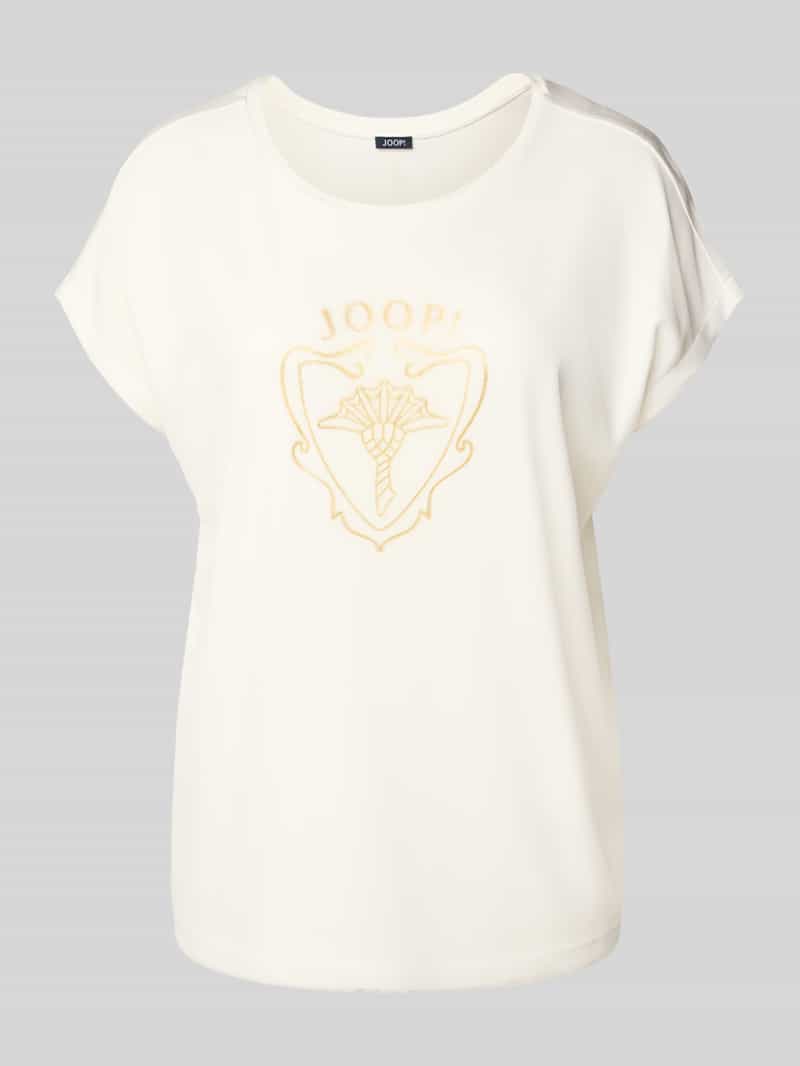 Joop! T-shirt met labelprint model 'TEJA'