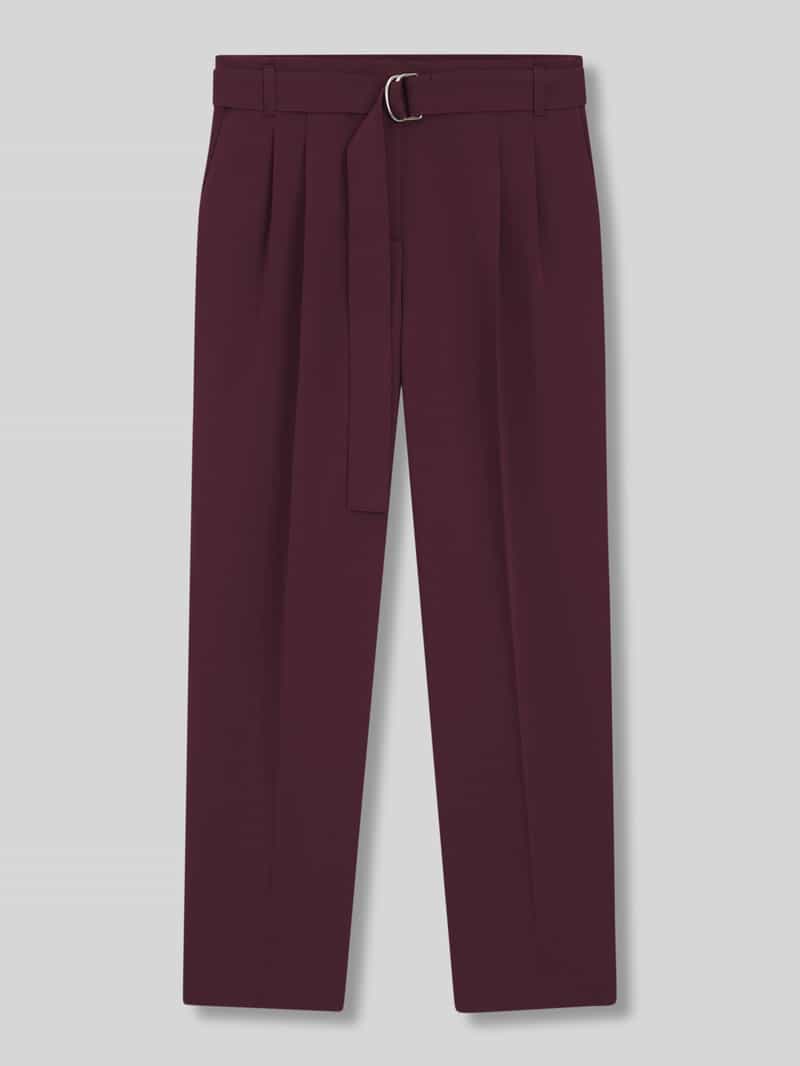 Boss Regular fit broek met riemsluiting