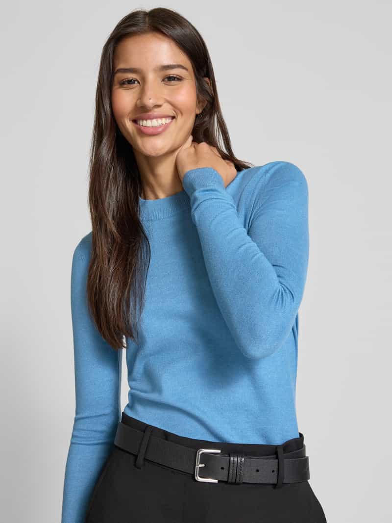 Christian Berg Woman Gebreide pullover van viscosemix met ronde hals