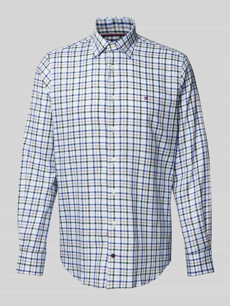 Tommy Hilfiger Slim fit zakelijk overhemd met kentkraag model 'John'
