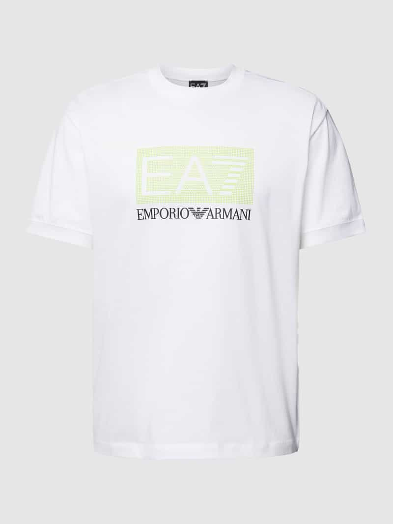 EA7 Emporio Armani T-shirt met labelprint