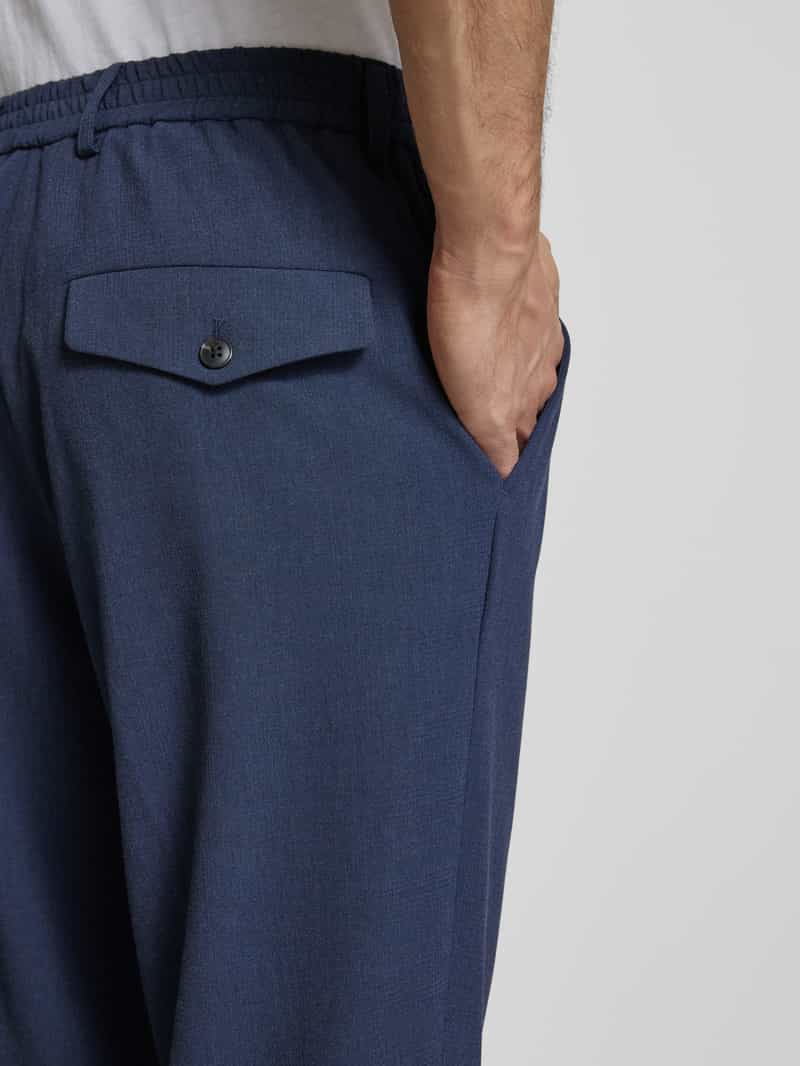 Scotch & Soda Slim fit broek met knoop- en ritssluiting