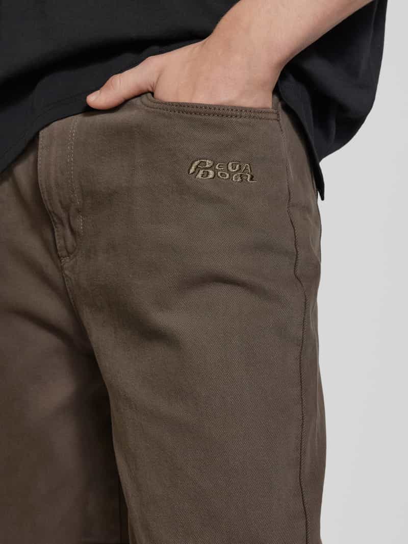 Pegador Wide leg jeans met labelstitching model 'WACO'
