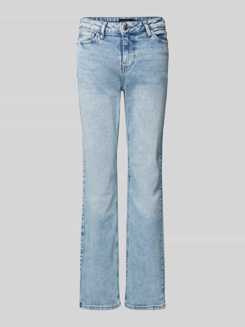 Pieces Straight fit jeans van katoenmix model 'KELLY'