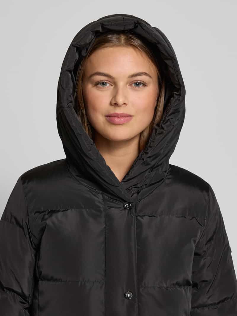 Lauren Ralph Lauren Slim fit gewatteerde lange jas met capuchon