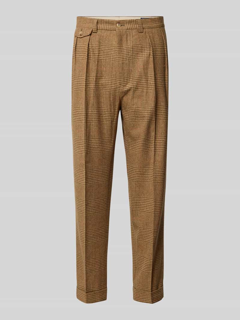Polo Ralph Lauren Stoffen broek met bandplooien