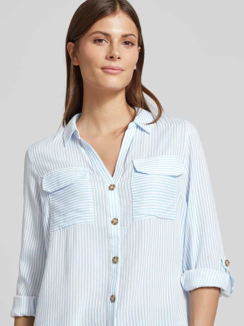 Vero Moda Regular fit overhemdblouse van pure viscose model 'BUMPY'