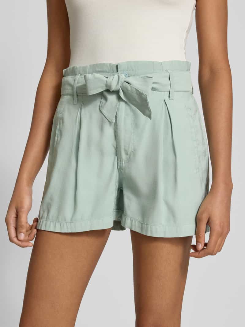 Only Regular fit korte broek met strikceintuur model 'LARIS'