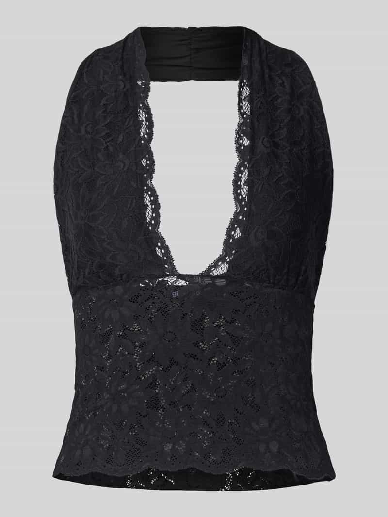 Gina Tricot Haltertop van kant