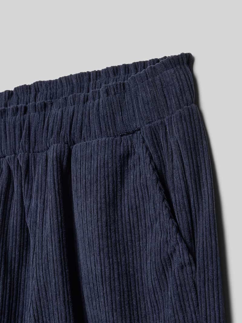 BLUE SEVEN Wide fit corduroy broek met elastische band