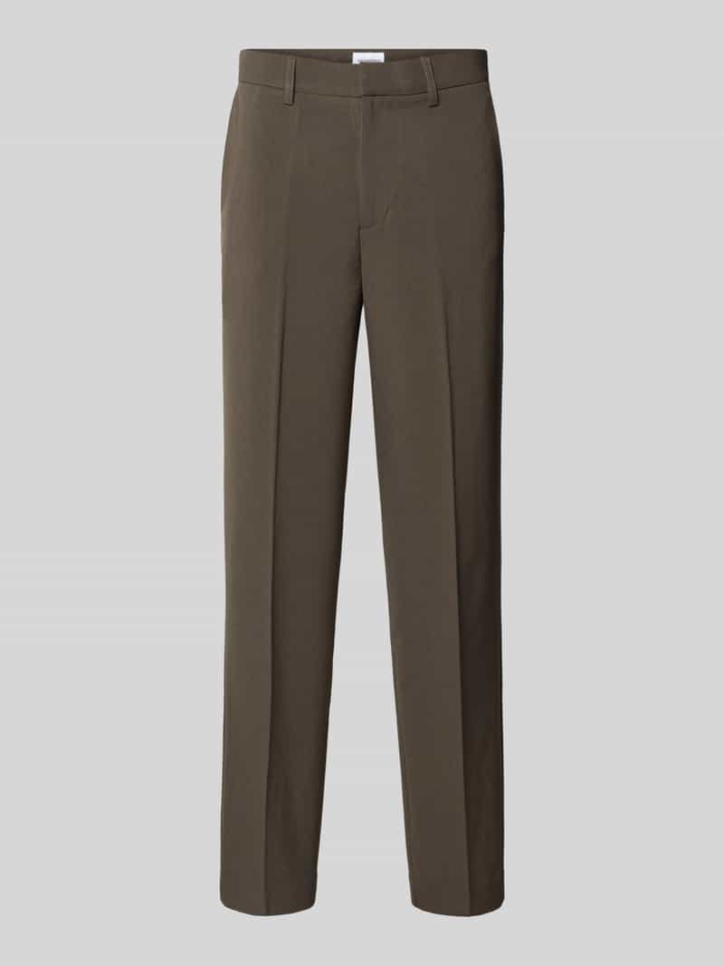 lindbergh Relaxed fit stoffen broek met persplooien