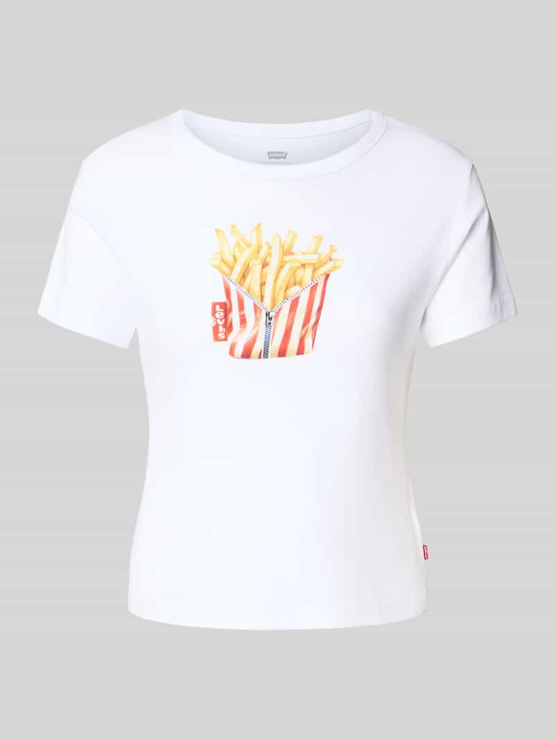 Levi's Regular fit T-shirt met logoprint model 'Rickie'