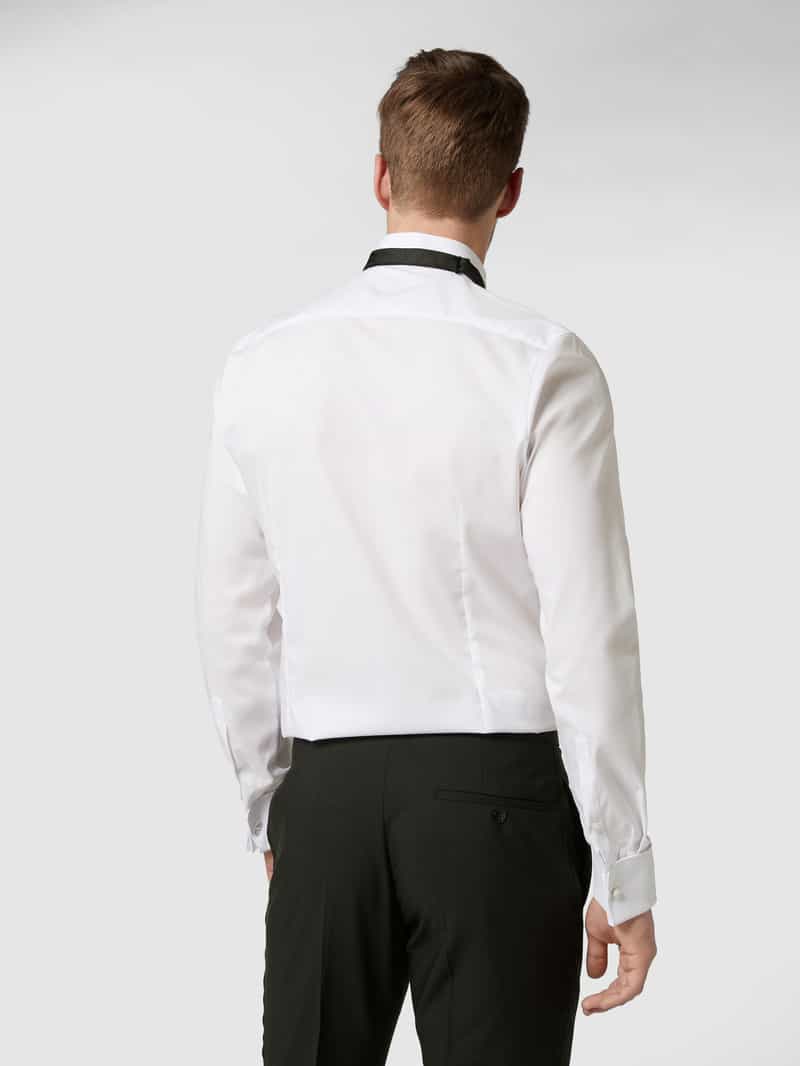 Slim fit smokingoverhemd van popeline met stretch OLYMP Level Five