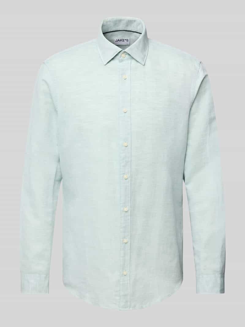 Jake*s Slim fit zakelijk overhemd met knoopsluiting