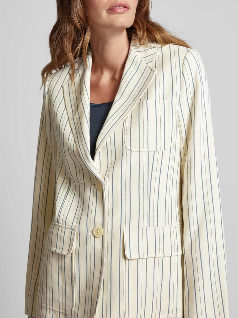 Lauren Ralph Lauren Blazer met streepmotief en klepzakken