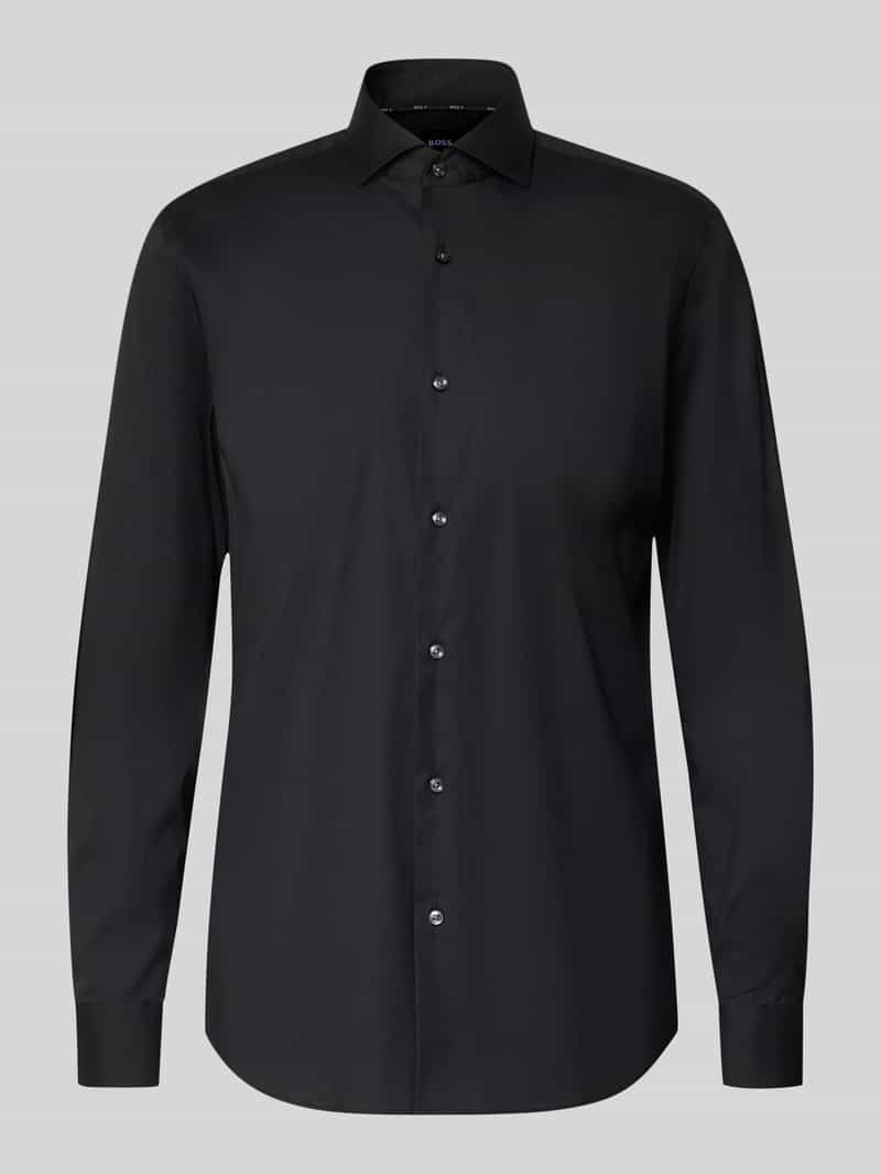 Slim fit zakelijk overhemd met stretch, model 'Hank Hai'