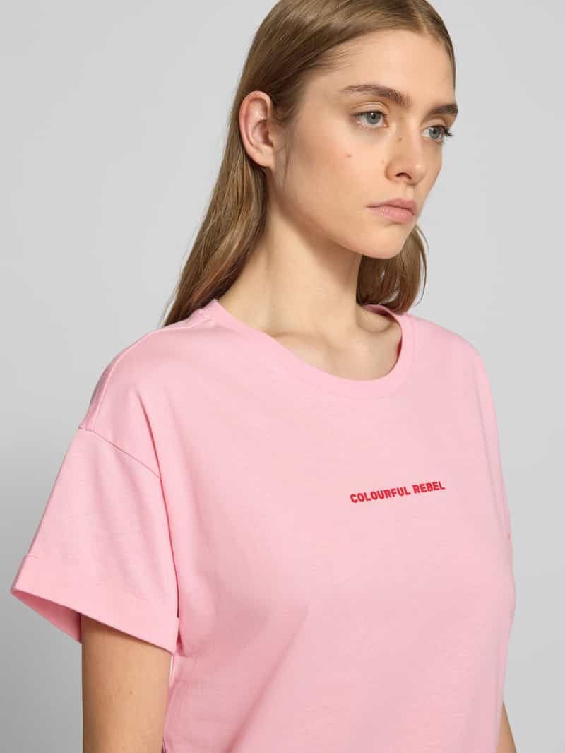 Colourful Rebel T-shirt met labelprint