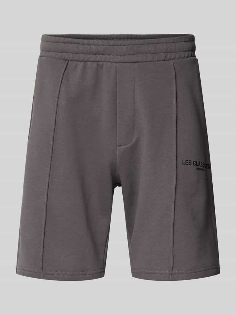 Only & Sons Regular fit sweatshorts met vaste persplooien