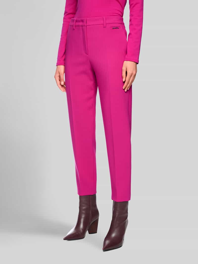 Marc Cain Slim fit zakelijke broek met labelopschrift