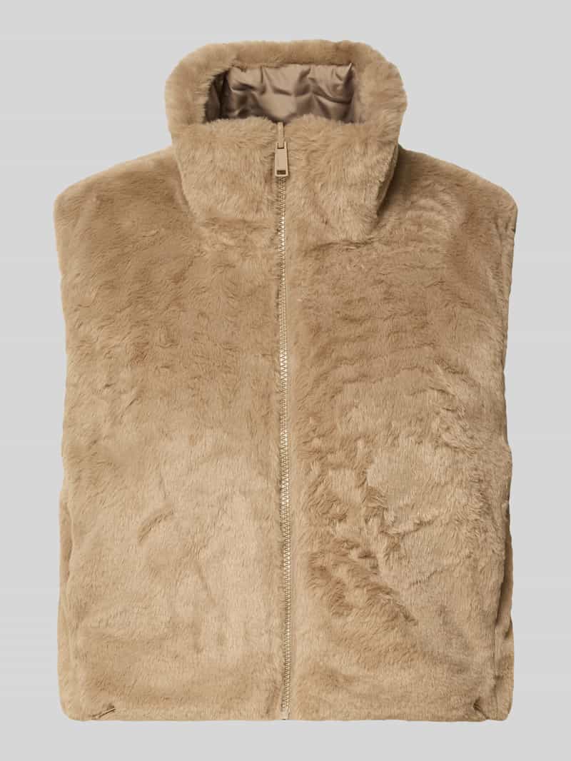 Only Boxy fit gilet in imitatiebont model 'DANA LIFE'