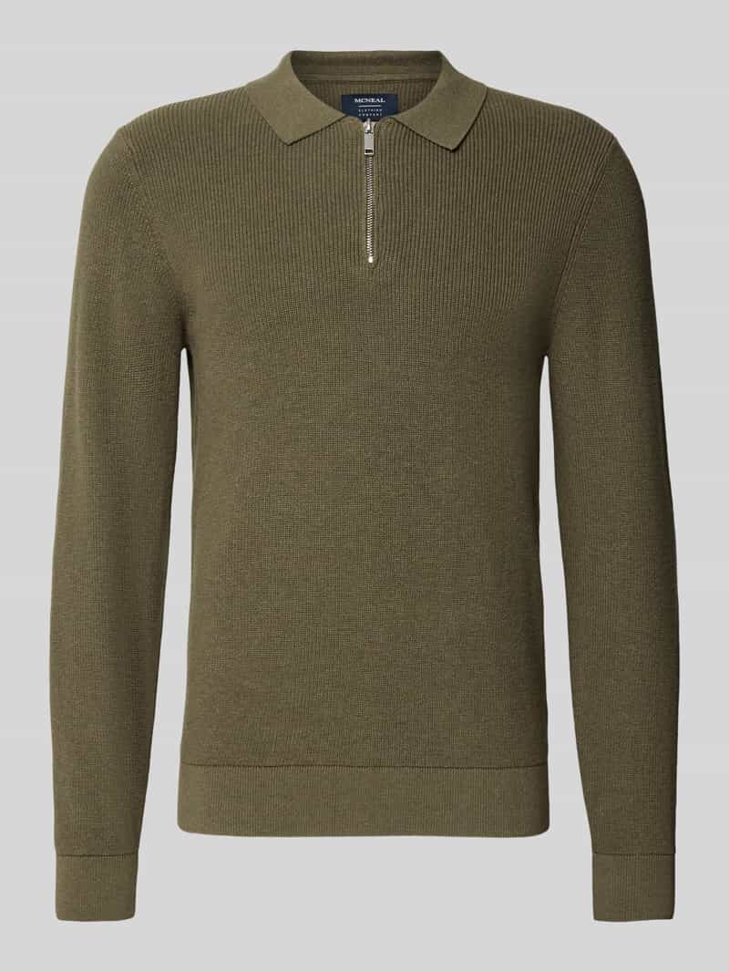 Gebreide pullover met reverskraag